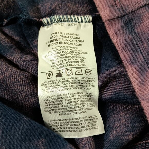 Penn State University T Shirt L Nike Tee Dri Fit Bleach Dye Blue Purple Athletic - Picture 9 of 10